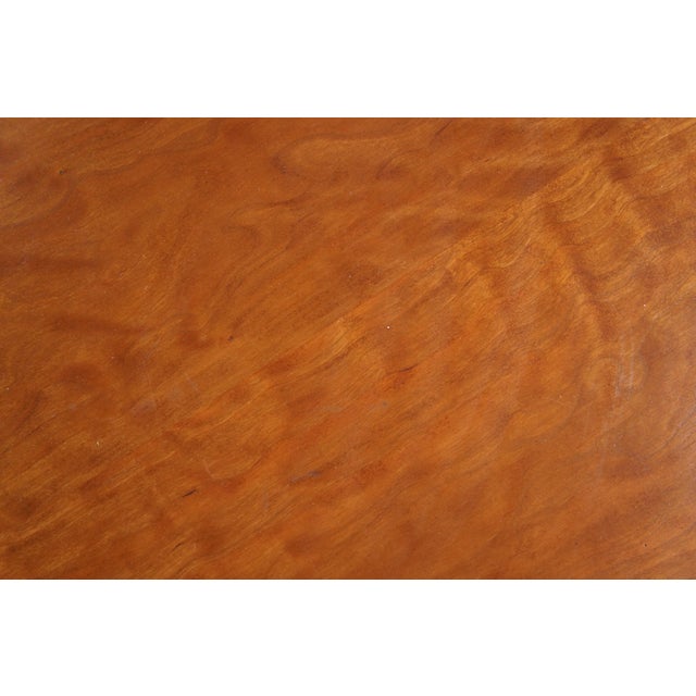 Industrial Cast Iron Round Cherry Side Accent Table Pedestal Plant Stand 29" For Sale - Image 9 of 10