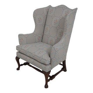 Kittinger Cw-44 Colonial Williamsburg Mahogany Wing Chair For Sale