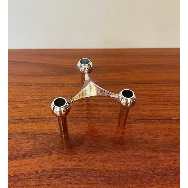 S22 Candlestick by Hans Nagel with Werner Stoff, Germany, 1960s For Sale - Image 4 of 4