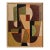 Axe Interieur, Abstract Contemporary Geometric Painting, Framed by Sophie Dumont For Sale