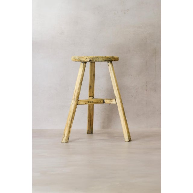 Vintage Rustic Elm Wood Stool – Round Bring timeless charm and functionality to your space with the Vintage Rustic Elm...