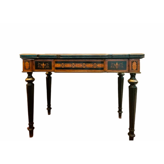 Piedmontese Inlaid Game Table, 1810s For Sale - Image 6 of 7
