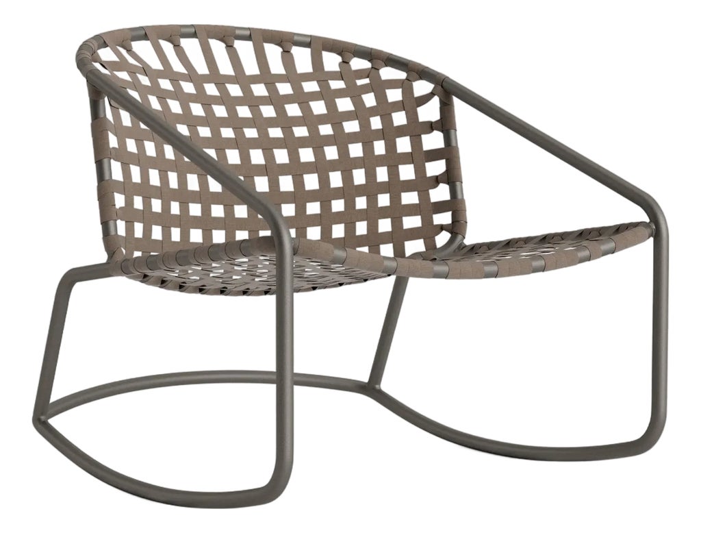 Brown Jordan Kantan Aluminum Suncloth Motion Lounge Chair, Mica