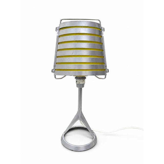 Metal Cleto Bicolore Table Lamp by Roberto Favaretto for Lucente, 1980s For Sale - Image 7 of 11