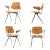 Brunswick Maple Plywood Armchairs After Eames DCM Jean Prouvé - A Set of Four For Sale