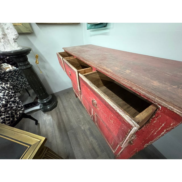 18th Century Italian Louis XVI Painted Chest For Sale - Image 14 of 18