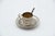 Embossed Silver Coffee Cup and Saucer For Sale - Image 5 of 5