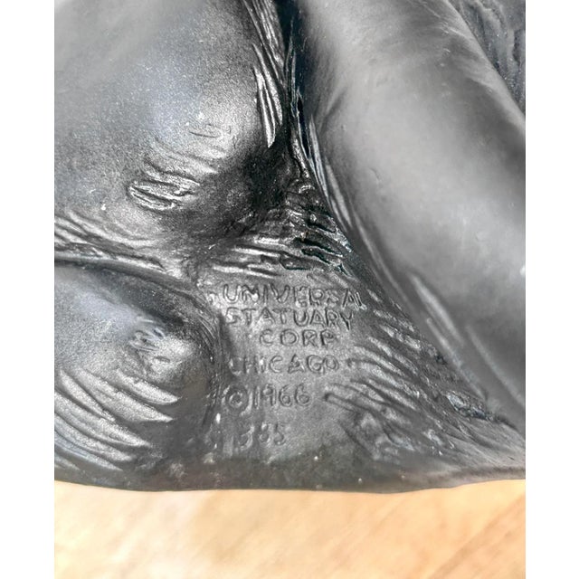 Mid-Century Modern 30" Black Panther Resin Garden Sculpture For Sale - Image 9 of 9