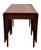 1970s Vintage Craftique Traditional Chippendale Style Solid Cherry Drop Leaf Gate Leg Dining Table For Sale - Image 5 of 12