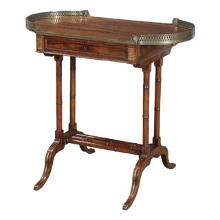 Antique English Regency Brass-Mounted Rosewood Writing Desk – Early 19th Century For Sale