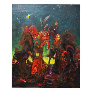 Franciszek Ledochowski, The Strange World, Acrylic on Canvas, 2024 For Sale