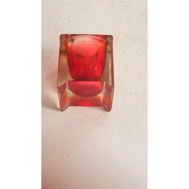 Gold Vintage Italian Murano Glass Ashtray, 1960s For Sale - Image 8 of 10