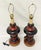 Ceramic 1960s Red Black & Gilt Ceramic Table Lamps, American Modern - a Pair For Sale - Image 7 of 18