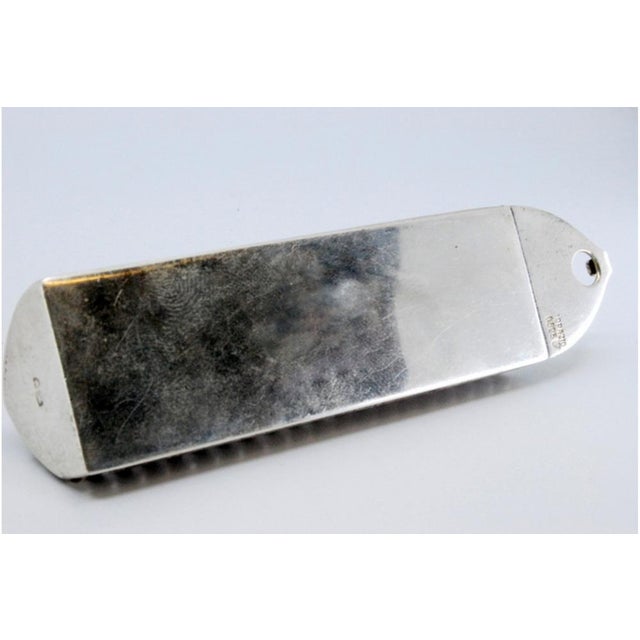 Toothpick Holder in Pearlescent Silver For Sale - Image 6 of 11