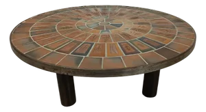 Vintage Ceramic Coffee Table by Roger Capron for Vallauris, 1970s