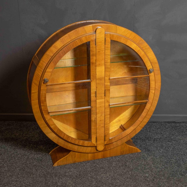 Wood Vintage Art Deco Cabinet, 1930s For Sale - Image 7 of 9