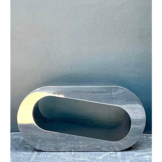 Vintage Italian Polished Chrome Coffee Table For Sale In West Palm - Image 6 of 12