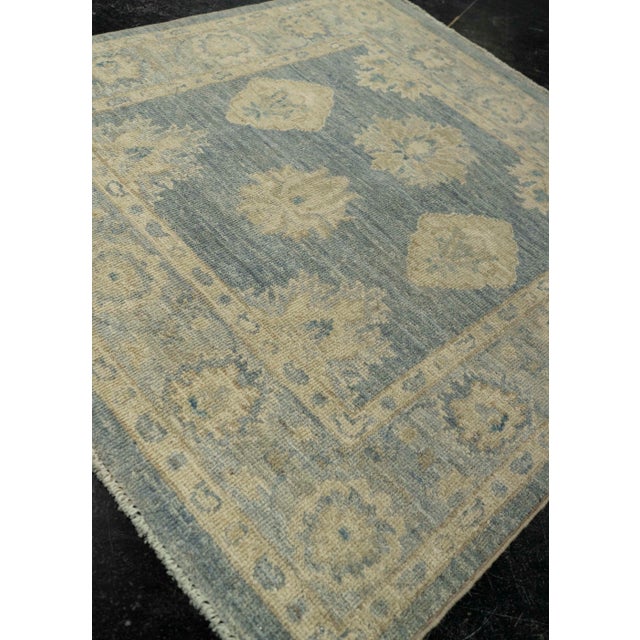 Textile Oushak Square Rug 3' x 3'2" #21349 For Sale - Image 7 of 8
