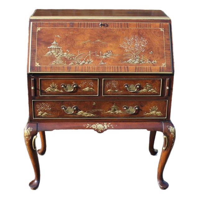Hekman Chinoiserie Drop-Front Desk For Sale