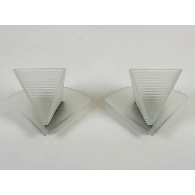 Italian Murano Glass Wall Lamps Alox, 1980s, Set of 2 For Sale - Image 12 of 12