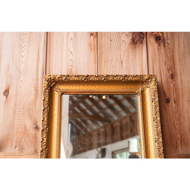 Late 19th Century Late 19th Century Gold Ornate Framed Mirror For Sale - Image 5 of 8
