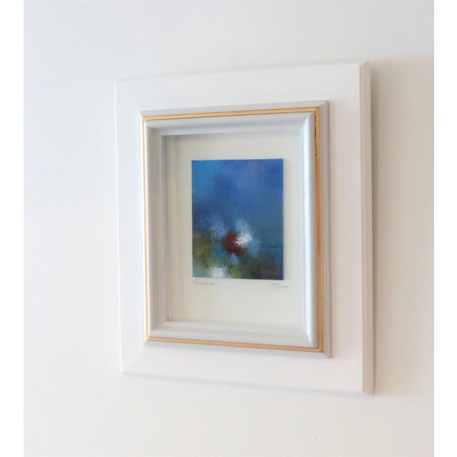 Mid-Century Modern Framed Original Abstracts, Oil on Panel, a Pair by C. Damien Fox For Sale - Image 3 of 7
