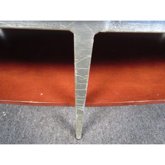 Metal Vintage Modern Marble Coffee Table Set - Set of 3 For Sale - Image 7 of 9