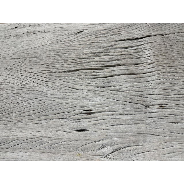 Andrianna Shamaris Super Rare Monumental Teak Wood Bench For Sale - Image 4 of 18