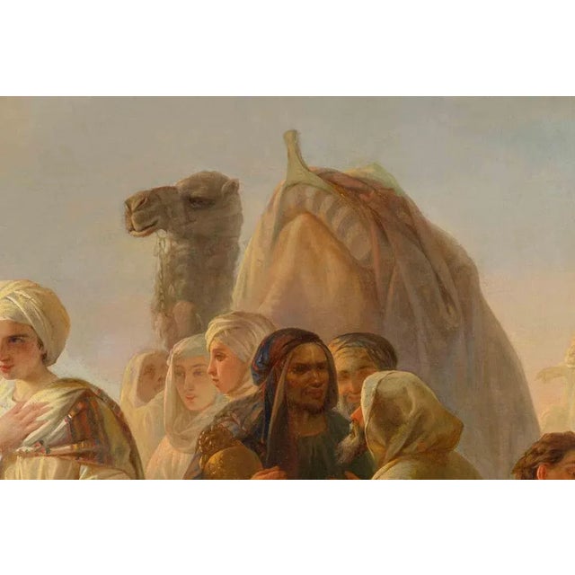 Enrico Savini, The Wedding of Rebecca and Isaac, Oil Painting, Mid-19th Century For Sale - Image 4 of 6