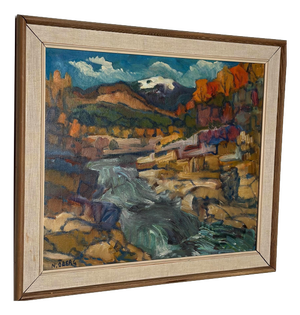 Nils Öberg, Autumn, Offerdalsfjällen Jämtland, 1960s, Oil on Canvas, Framed