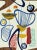 Suspended Forms Wallpaper - Set of 3 Rolls For Sale