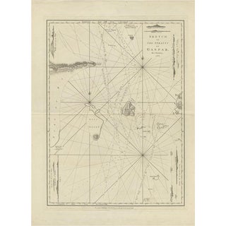 Antique Map of the Gaspar Strait by Huddart, 1788 For Sale