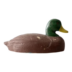 Vintage Cork Wood Mallard Duck Decoy