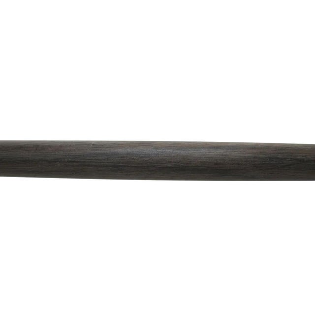 Victorian Ornate Repousse Brass & Mother of Pearl Walking Stick Cane For Sale In Portland, OR - Image 6 of 8