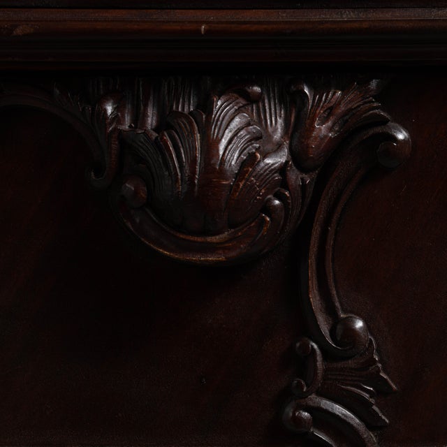 19th Century French Dark Brown Louis XV Ornate Chest of Drawers For Sale - Image 9 of 15