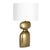 Contemporary Bardot Metal Table Lamp, Brass For Sale - Image 3 of 5