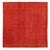 Textile 7x7 Fine Hand-Knotted Square Red & Burgundy Geometric Modern Rug For Sale - Image 7 of 9