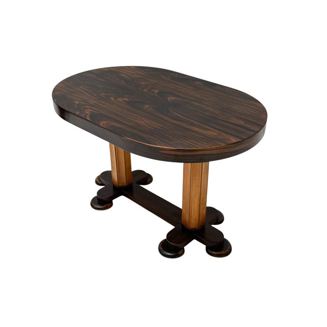 Art Deco Oval Center Table by Gebroeders Reens, 1930s For Sale - Image 13 of 13
