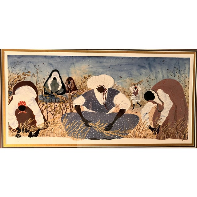 American Gatewood Waddell "Earth Mothers" Dyptych Offset Lithograph Print Edition 497/850, 1996 For Sale - Image 3 of 9