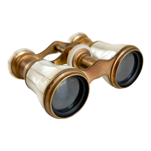 LeMaire Fi Paris Antique Opera Glasses, Late 1800's Mother of Pearl French Binoculars