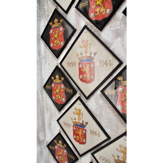 Large Vintage College Parchment, 1944 For Sale - Image 10 of 11