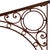 Antique Beaux-Arts style decorative cast and wrought iron canopy bracket, often used for supporting signboards or front...