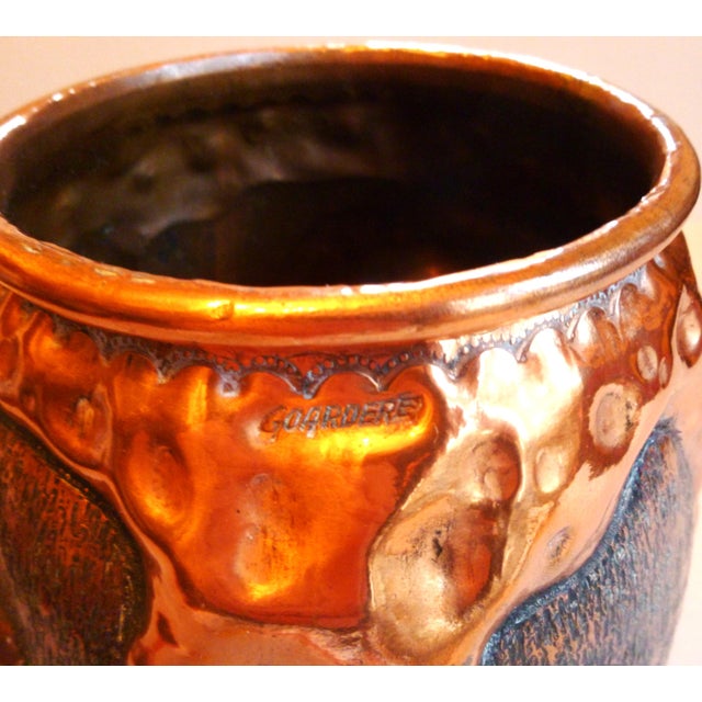 Brassware Vase by Goardère, 1930s-1940s For Sale - Image 6 of 7