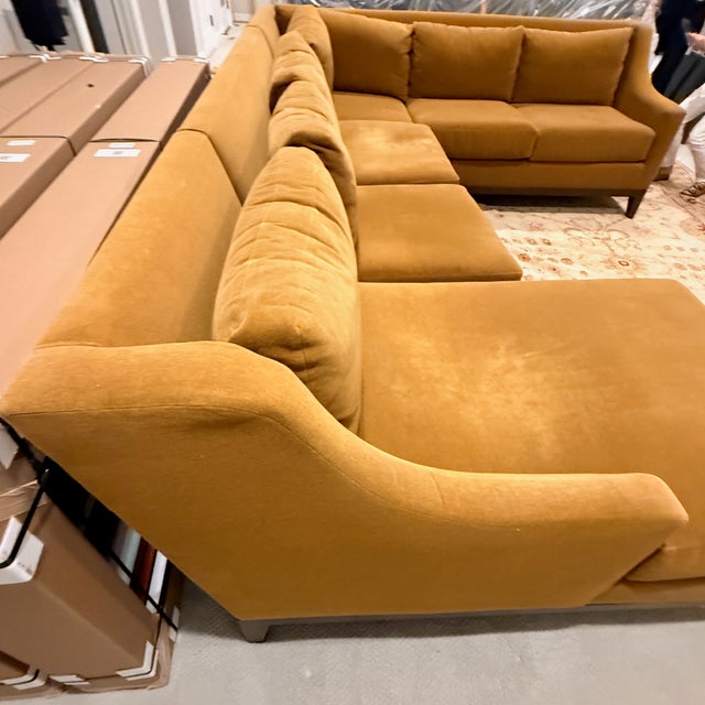 Textile Stewart Furniture Mohair Sectional For Sale - Image 7 of 15