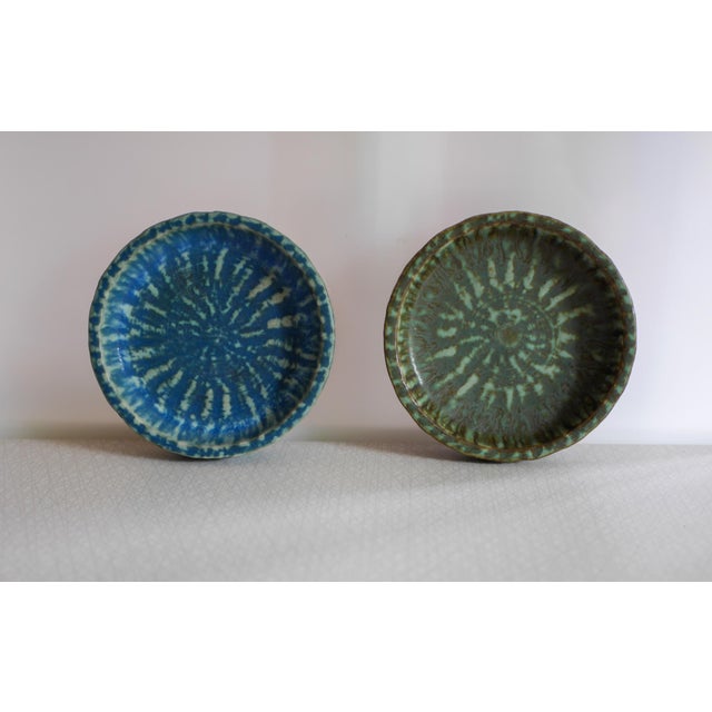 Scandinavian Art Pottery Birka Bowls by Gunnar Nylund from Rörstrand, Sweden, 1960s, Set of 2 For Sale - Image 13 of 15