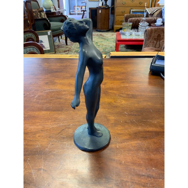 20th Century Solid Bronze Figure For Sale - Image 4 of 9