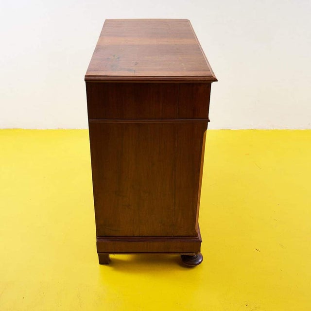 Brown Antique Wooden Chest of Drawers, 1800s For Sale - Image 8 of 13