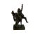 Antique French Commedia Dell'arte Bronze Figurines on Harlequin Base C1900 For Sale