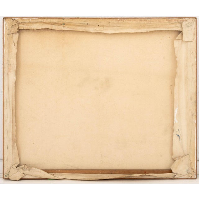 Orange Daniel W. Freeman "Puberty" Oil on Canvas, 1975 For Sale - Image 8 of 10