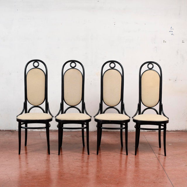 Black Dining Chairs by Michael Thonet for Thonet, 1986, Set of 4 For Sale - Image 8 of 17